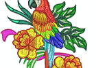 Stunning Parrots 004 7inch